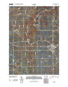Monona 2010 topographic map thumbnail