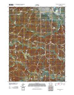 Ottumwa South 2010 topographic map thumbnail