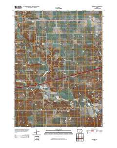 Waukee 2010 topographic map thumbnail