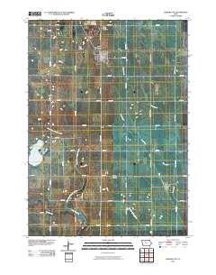 Gilmore City 2010 topographic map thumbnail