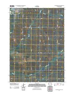 Hawarden South 2011 topographic map thumbnail