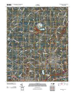 Bessemer City 2010 topographic map thumbnail