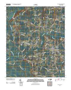 Beulaville 2010 topographic map thumbnail