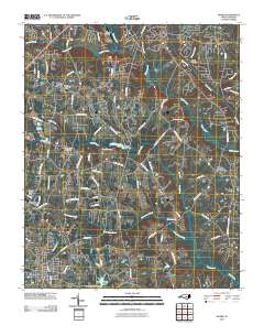 Angier 2010 topographic map thumbnail
