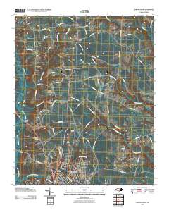 Clinton North 2010 topographic map thumbnail
