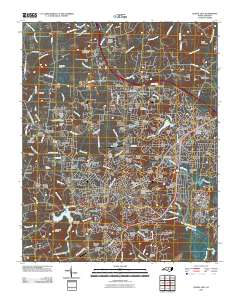 Chapel Hill 2010 topographic map thumbnail