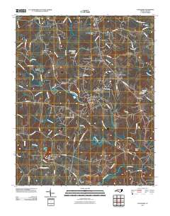 Cooleemee 2010 topographic map thumbnail