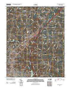 China Grove 2010 topographic map thumbnail