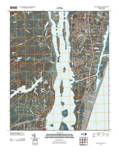 Carolina Beach 2010 topographic map thumbnail