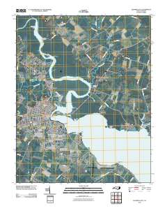 Elizabeth City 2010 topographic map thumbnail