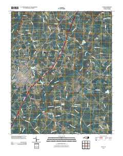 Dunn 2010 topographic map thumbnail