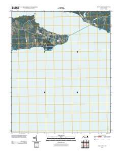 Harvey Neck 2010 topographic map thumbnail