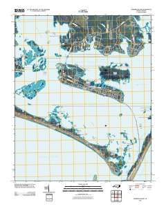 Harkers Island 2010 topographic map thumbnail