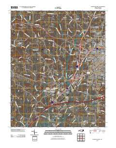 Lexington West 2010 topographic map thumbnail