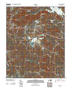 Lilesville 2010 topographic map thumbnail
