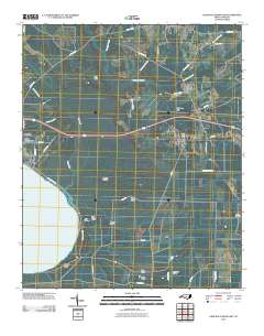 Lake Waccamaw East 2010 topographic map thumbnail