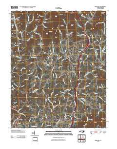 Mars Hill 2010 topographic map thumbnail