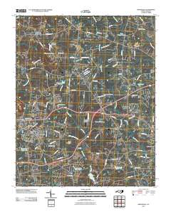 Knightdale 2010 topographic map thumbnail