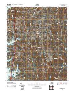 Mooresville 2010 topographic map thumbnail
