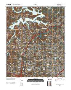 Mountain Island Lake 2010 topographic map thumbnail