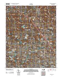 Rural Hall 2010 topographic map thumbnail