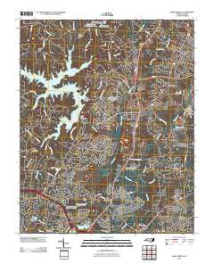 Wake Forest 2010 topographic map thumbnail