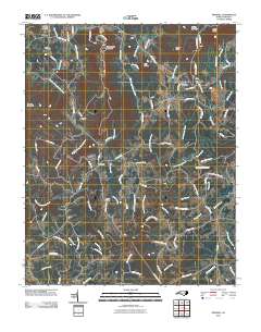 Traphill 2010 topographic map thumbnail