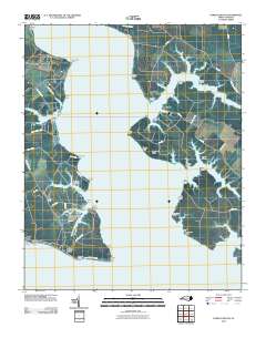 Pamlico Beach 2010 topographic map thumbnail