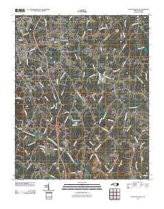 Lincolnton East 2010 topographic map thumbnail