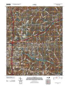 Statesville East 2010 topographic map thumbnail