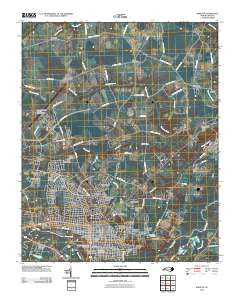 Kinston 2010 topographic map thumbnail