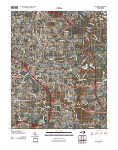 Raleigh East 2010 topographic map thumbnail