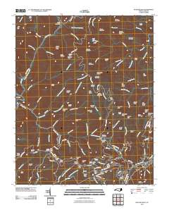 Bunches Bald 2010 topographic map thumbnail