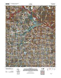Cary 2010 topographic map thumbnail