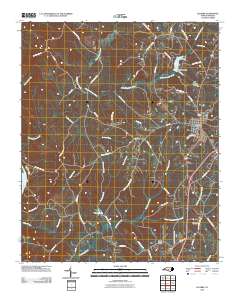 Ellerbe 2010 topographic map thumbnail