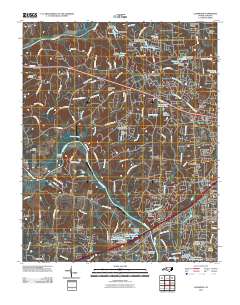Clemmons 2010 topographic map thumbnail