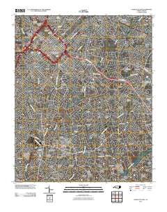 Charlotte East 2010 topographic map thumbnail