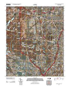 Charlotte West 2010 topographic map thumbnail