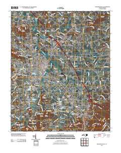 Hendersonville 2010 topographic map thumbnail