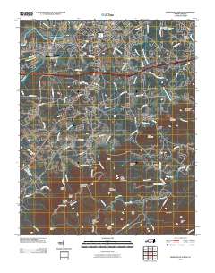 Morganton South 2010 topographic map thumbnail