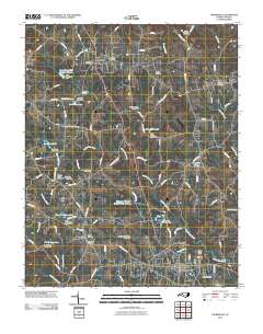 Yadkinville 2010 topographic map thumbnail