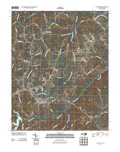 Yanceyville 2010 topographic map thumbnail