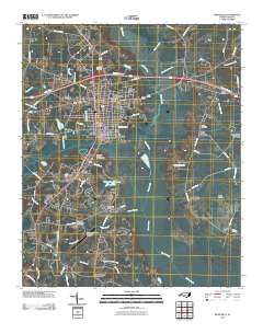 Whiteville 2010 topographic map thumbnail