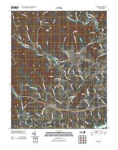 Purlear 2010 topographic map thumbnail
