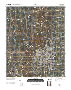 Shelby 2010 topographic map thumbnail