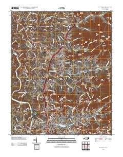 Weaverville 2010 topographic map thumbnail