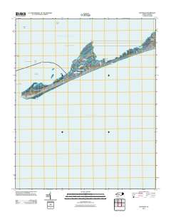 Hatteras 2011 topographic map thumbnail