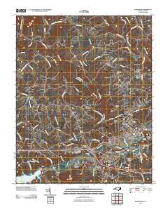 Wilkesboro 2010 topographic map thumbnail
