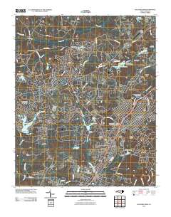 Southern Pines 2010 topographic map thumbnail