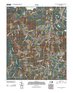 Southwest Goldsboro 2010 topographic map thumbnail